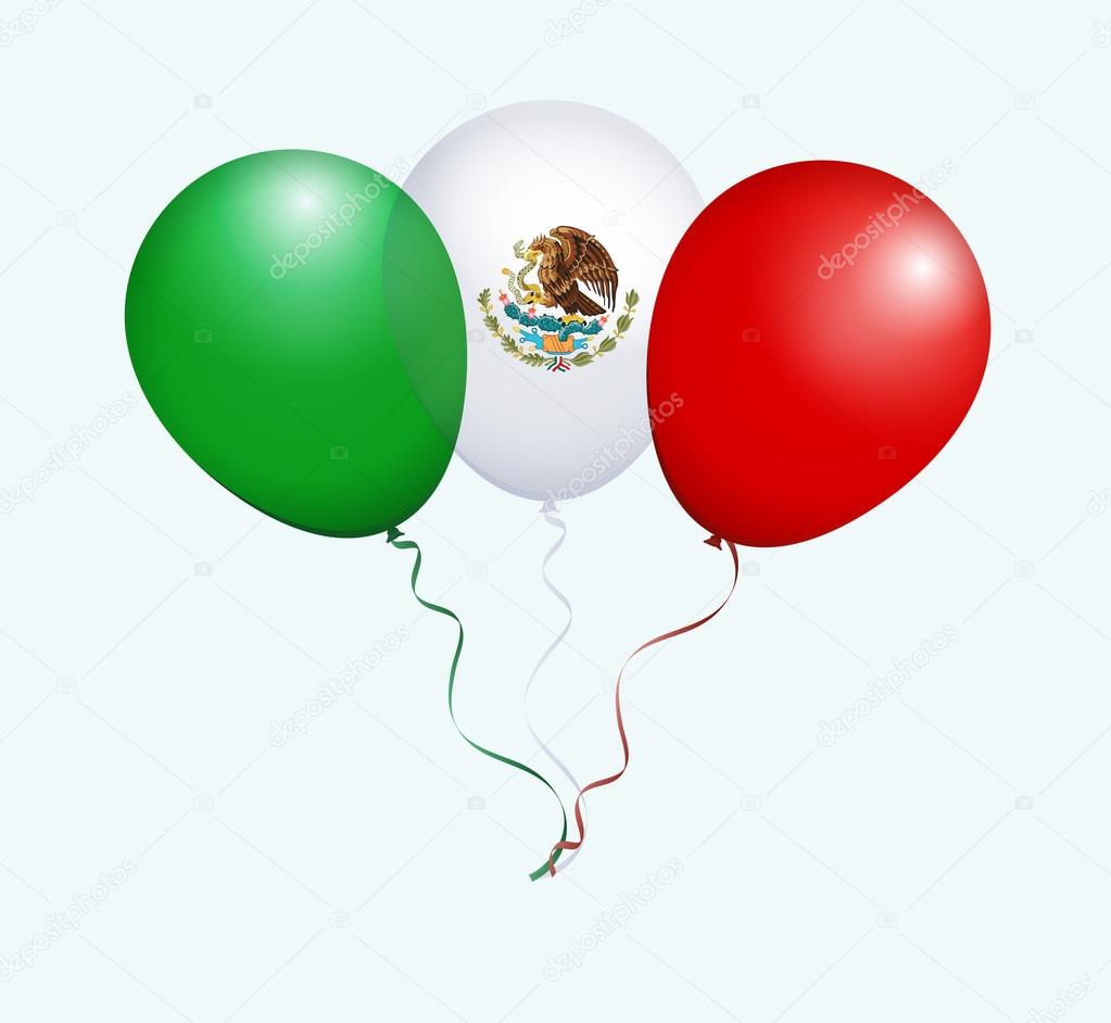 Mexico National Flag Balloons