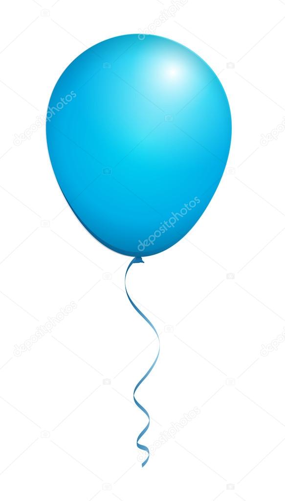 Color Glossy Blue Balloon
