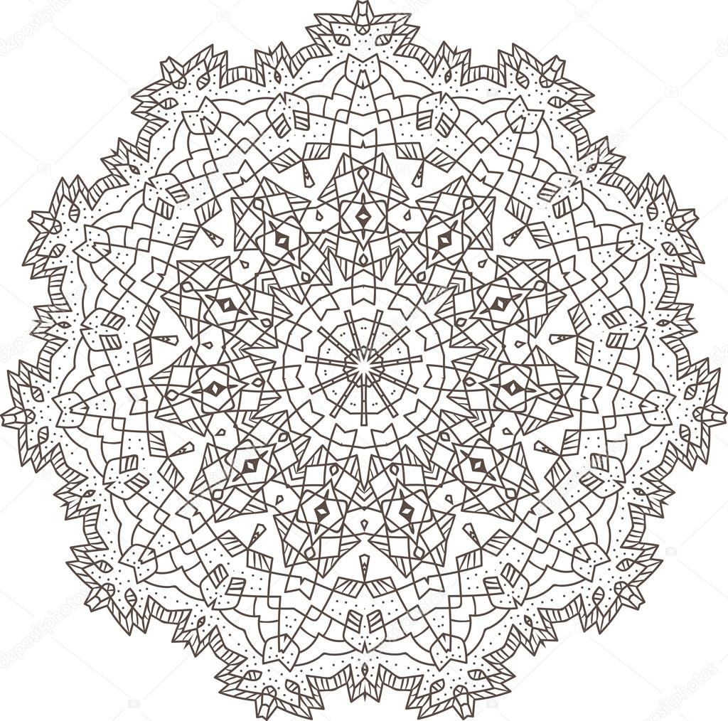 Ethnic Fractal Mandala