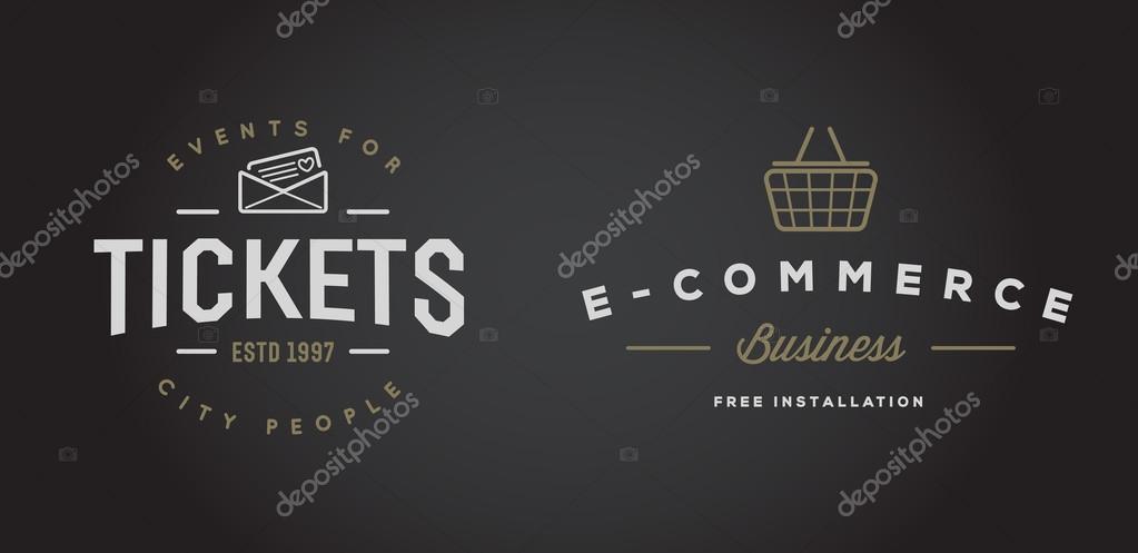 Set of Vector E-Commerce Icons Shopping and Online can be used as Logo or Icon in premium quality