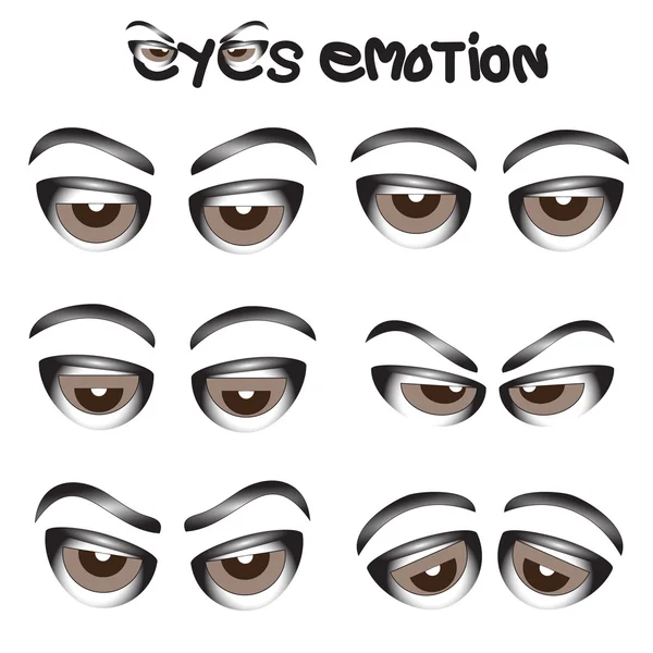 Stock vector set of Eyes emotion