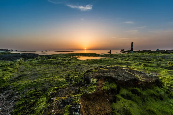 Zonsondergang lange blootstelling — Stockfoto