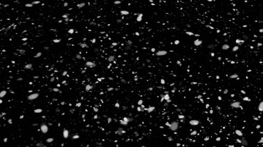 Kar yağışı. Kış yoğun kar taneleri. Örtülü doku izole edilmiş soyut arkaplan PNG şeffaf