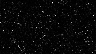 Kar yağışı. Kış yoğun kar taneleri. Örtülü doku izole edilmiş soyut arkaplan PNG şeffaf