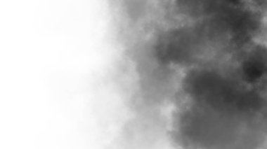 Şeffaf arkaplanda sis var. Mavi dumanlı sis dokusu. Soyut Bulut. Sisli sis resmi örtüyor