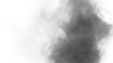 Şeffaf arkaplanda sis var. Mavi dumanlı sis dokusu. Soyut Bulut. Sisli sis resmi örtüyor