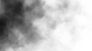 Şeffaf arkaplanda sis var. Mavi dumanlı sis dokusu. Soyut Bulut. Sisli sis resmi örtüyor