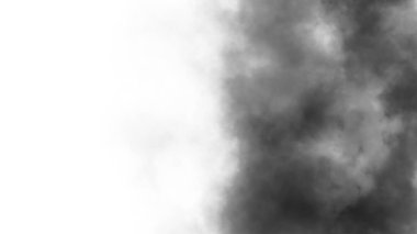 Şeffaf arkaplanda sis var. Mavi dumanlı sis dokusu. Soyut Bulut. Sisli sis resmi örtüyor