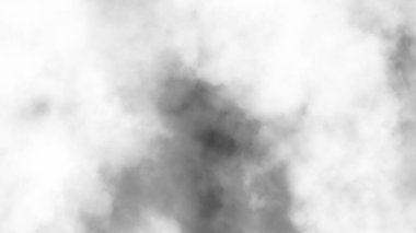 Şeffaf arkaplanda sis var. Mavi dumanlı sis dokusu. Soyut Bulut. Sisli sis resmi örtüyor