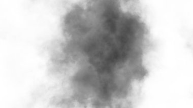 Şeffaf arkaplanda sis var. Mavi dumanlı sis dokusu. Soyut Bulut. Sisli sis resmi örtüyor