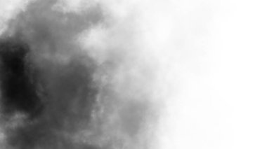 Şeffaf arkaplanda sis var. Mavi dumanlı sis dokusu. Soyut Bulut. Sisli sis resmi örtüyor