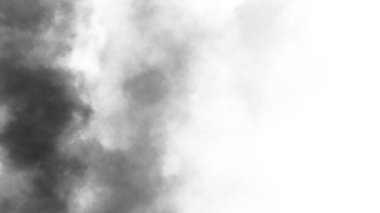 Şeffaf arkaplanda sis var. Mavi dumanlı sis dokusu. Soyut Bulut. Sisli sis resmi örtüyor