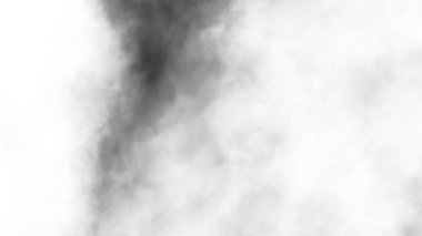 Şeffaf arkaplanda sis var. Mavi dumanlı sis dokusu. Soyut Bulut. Sisli sis resmi örtüyor