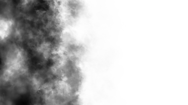 Şeffaf arkaplanda sis var. Mavi dumanlı sis dokusu. Soyut Bulut. Sisli sis resmi örtüyor