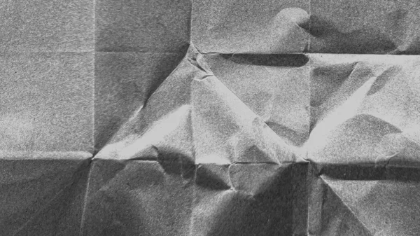 Buruşmuş kağıt dokusu siyah arkaplan. Beyaz kırışık çarşaf. Kaplama efekti