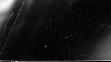 Tozlu çizikler taranmış eski film dokusu. Hasarlı tahıl. Üst üste efekt arkaplanı