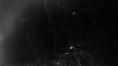 Tozlu çizikler taranmış eski film dokusu. Hasarlı tahıl. Üst üste efekt arkaplanı