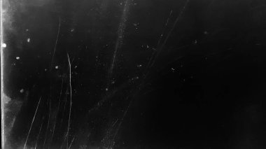 Tozlu çizikler taranmış eski film dokusu. Hasarlı tahıl. Üst üste efekt arkaplanı