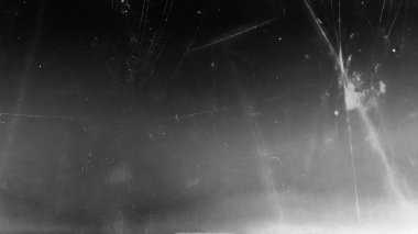 Tozlu çizikler taranmış eski film dokusu. Hasarlı tahıl. Üst üste efekt arkaplanı