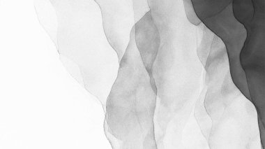 Bulutlu desenli ve aşınmış mermer efektli beyaz kağıda suluboya boya.