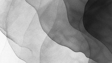 Bulutlu desenli ve aşınmış mermer efektli beyaz kağıda suluboya boya.