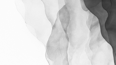 Bulutlu desenli ve aşınmış mermer efektli beyaz kağıda suluboya boya.