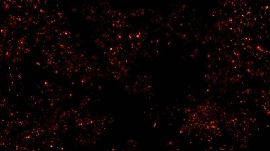 Yüzen közler arka planda şeffaf PNG kıvılcımları oluşturur. Resimleri kaplamak için matlık veya ekran kipi kullanımı.