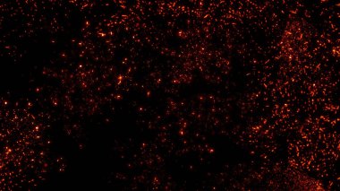 Yüzen közler arka planda şeffaf PNG kıvılcımları oluşturur. Resimleri kaplamak için matlık veya ekran kipi kullanımı.