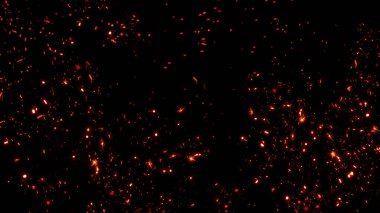 Yüzen közler arka planda şeffaf PNG kıvılcımları oluşturur. Resimleri kaplamak için matlık veya ekran kipi kullanımı.