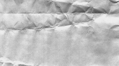 Buruşmuş kağıt dokusu siyah arkaplan. Beyaz kırışık çarşaf. Kaplama efekti