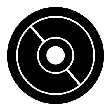 cd vektör simgesi. Basit resimleme