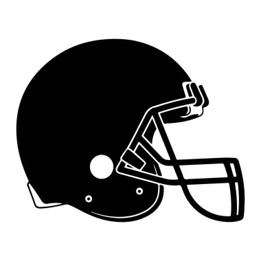 Futbol kask ve top simgesi