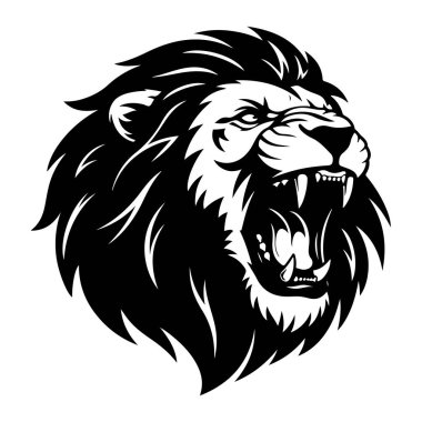 Aslan logosunu görmeniz gerekir. Vektör çizim.