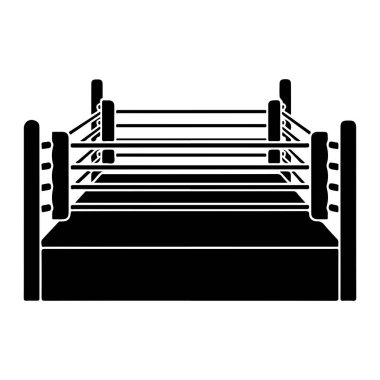 Boks çantası beyaz arka planda izole edilmiş. Boks malzemeleri. düz dizayn. vektör illüstrasyonu.