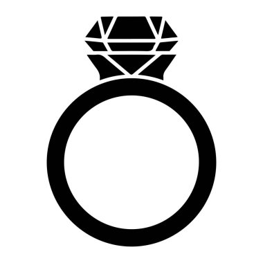 Yüzük simge vektör çizim