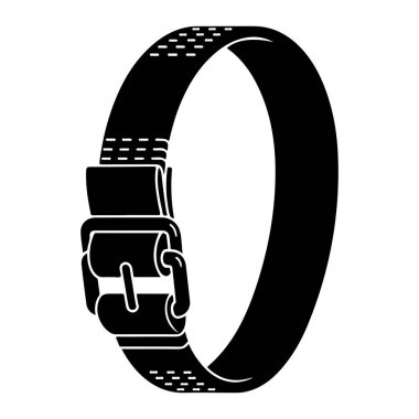 Bir saatin siyah ve beyaz silueti