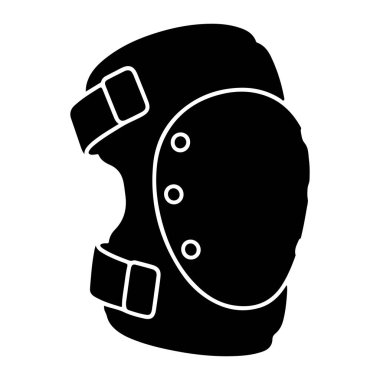 Sakallı bir adamın siyah siluetinin vektör çizimi.