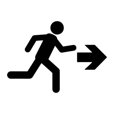 Simge çalıştıran bir adamın vektör illüstrasyonu