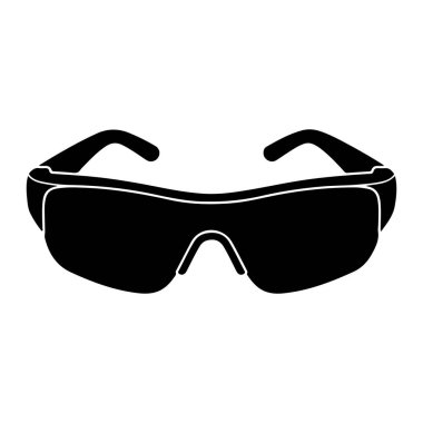 gözlük simgesi, vektör illüstrasyonu