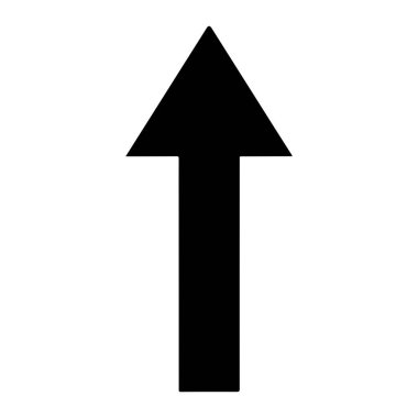 Düz vektör simge yukarı ok