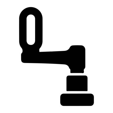 Modern oto tamir simgesinin vektör illüstrasyonu