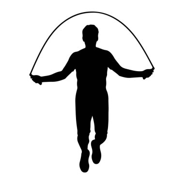 Bir ip ile oynayan çocuk