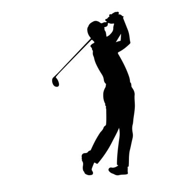 Toplu golfçü silueti