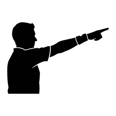 işadamı siluet vektör.