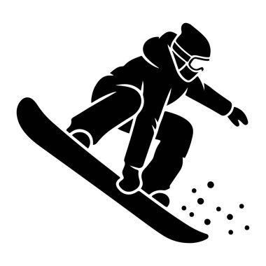 kayak sporu simgesi, vektör illüstrasyonu