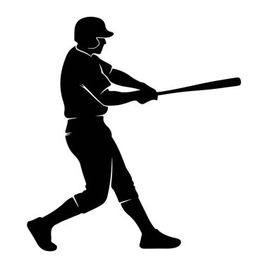 Beyzbol sopalı bir oyuncu.