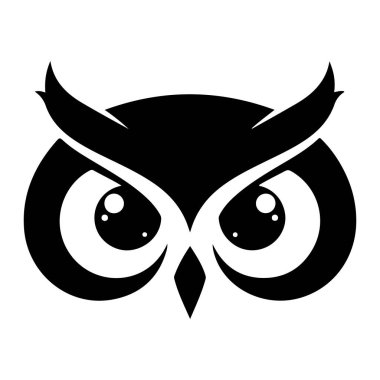 Büyük, yuvarlak gözlü ve keskin gagalı, stilize edilmiş siyah baykuş yüzü beyaz bir zemin üzerine kuruludur. Baykuşun gözleri büyük ve anlamlı, küçük gözbebekleri ve beyaz röfleleri var. Yüzü basit ve simetriktir, temiz çizgiler ve asgari