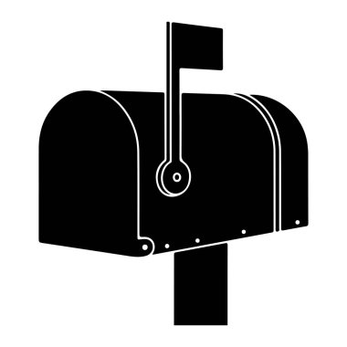 Posta kutusuna asılmış siyah beyaz bir posta kutusuydu. Posta kutusu düz siyah bir renkle bembeyaz çizgilerle tasvir edilir, önünde küçük bir daire ve alttaki ed boyunca dört nokta bulunur.