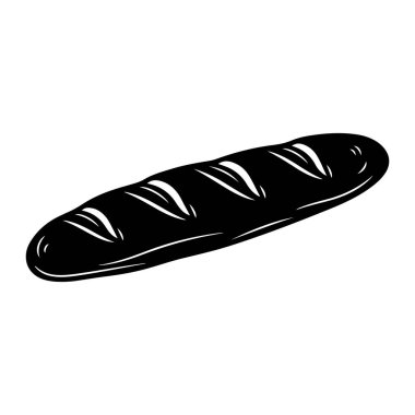 Beyaz röfleli bir siyah baget beyaz arka plan üzerine kuruludur. Baget, kalın çizgiler ve gölgelendirme ile basit ve açıklayıcı bir şekilde tasvir edilir. Çapraz kesikleri olan klasik bir uzun şekli var.