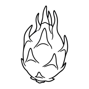 Beyaz arka planda basit siyah bir alev çizgisi. Alev, pürüzsüz kıvrımlı çizgilerle tasvir edilir ve sivri dalları minimalist ve stili olan bir gözyaşı damlası şeklindedir. Alev, stilize alev, çizgi siyah çizgi ateşi. siyah çizgi